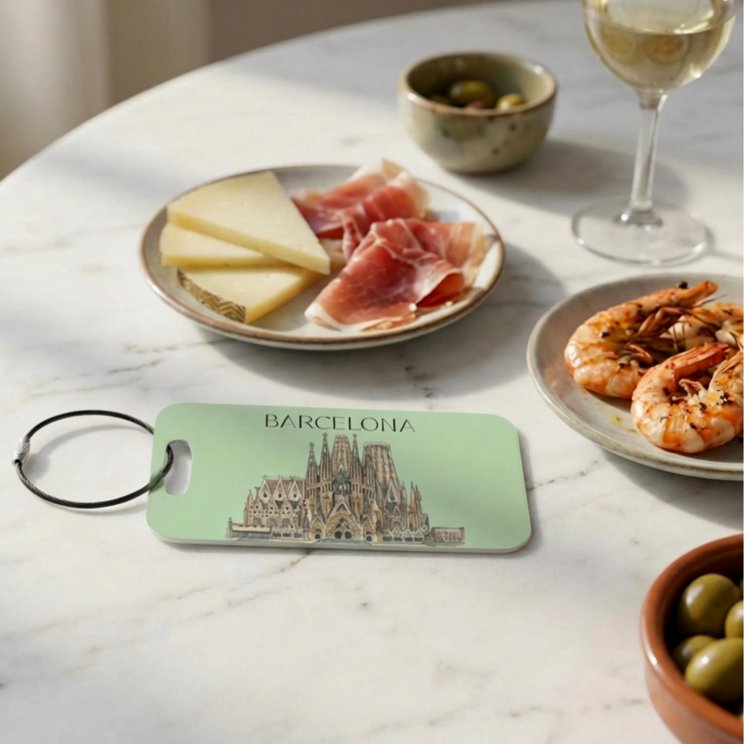 Barcelona Spain Luggage Tag