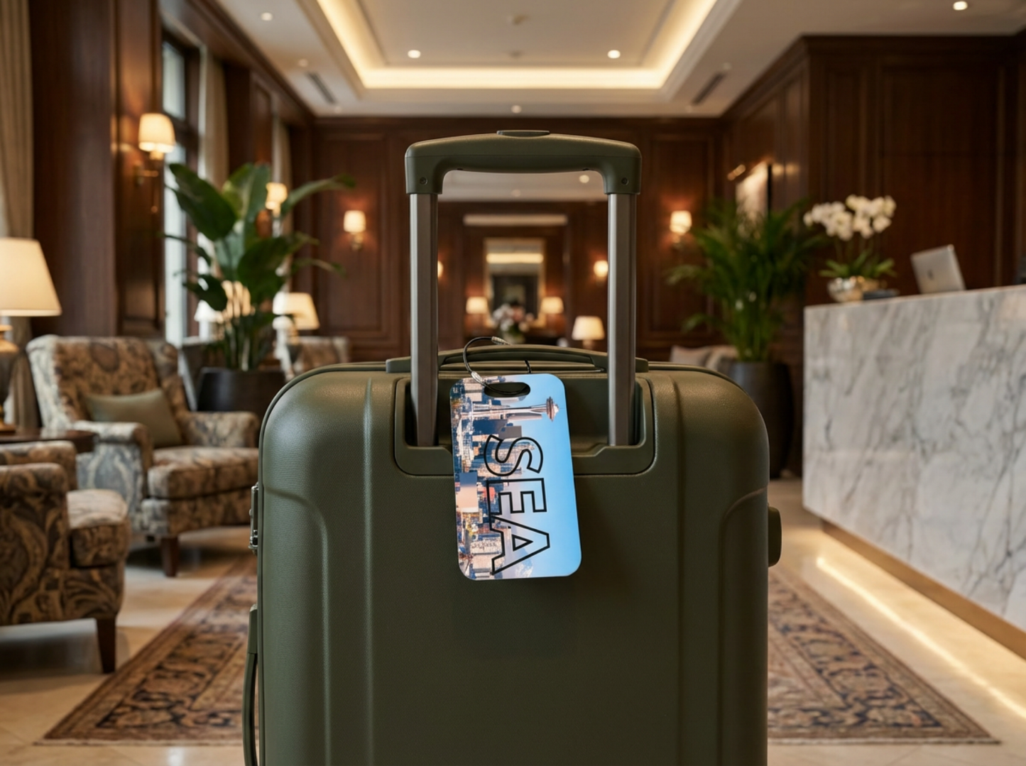 Seattle Airport Code Luggage Tag
