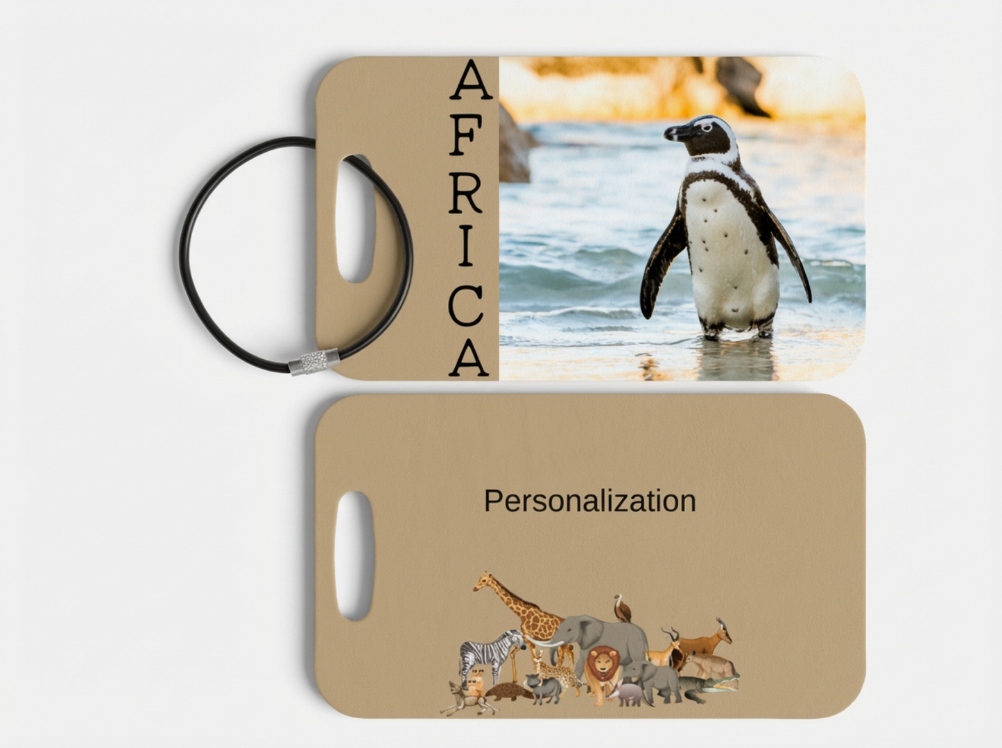Africa Luggage Tag - Penguin