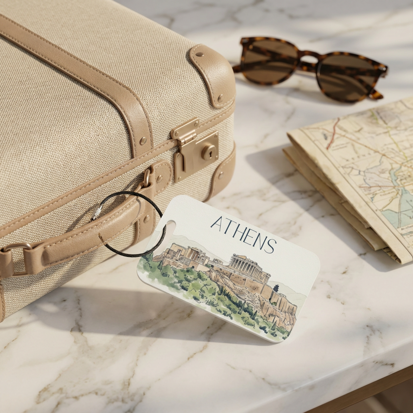 Athens Luggage Tag