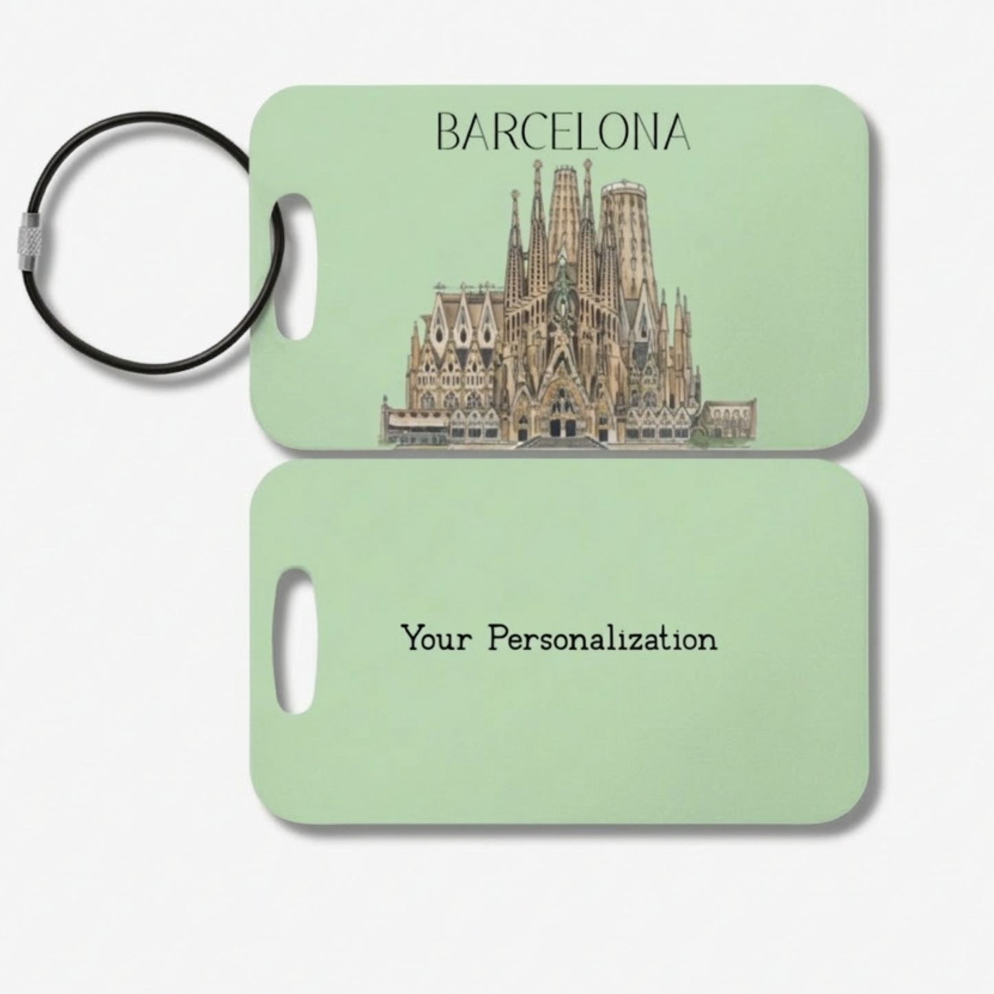 Barcelona Spain Luggage Tag