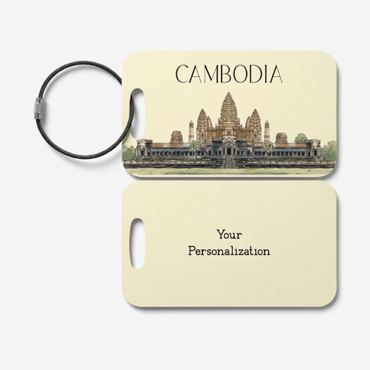 Cambodia Luggage Tag