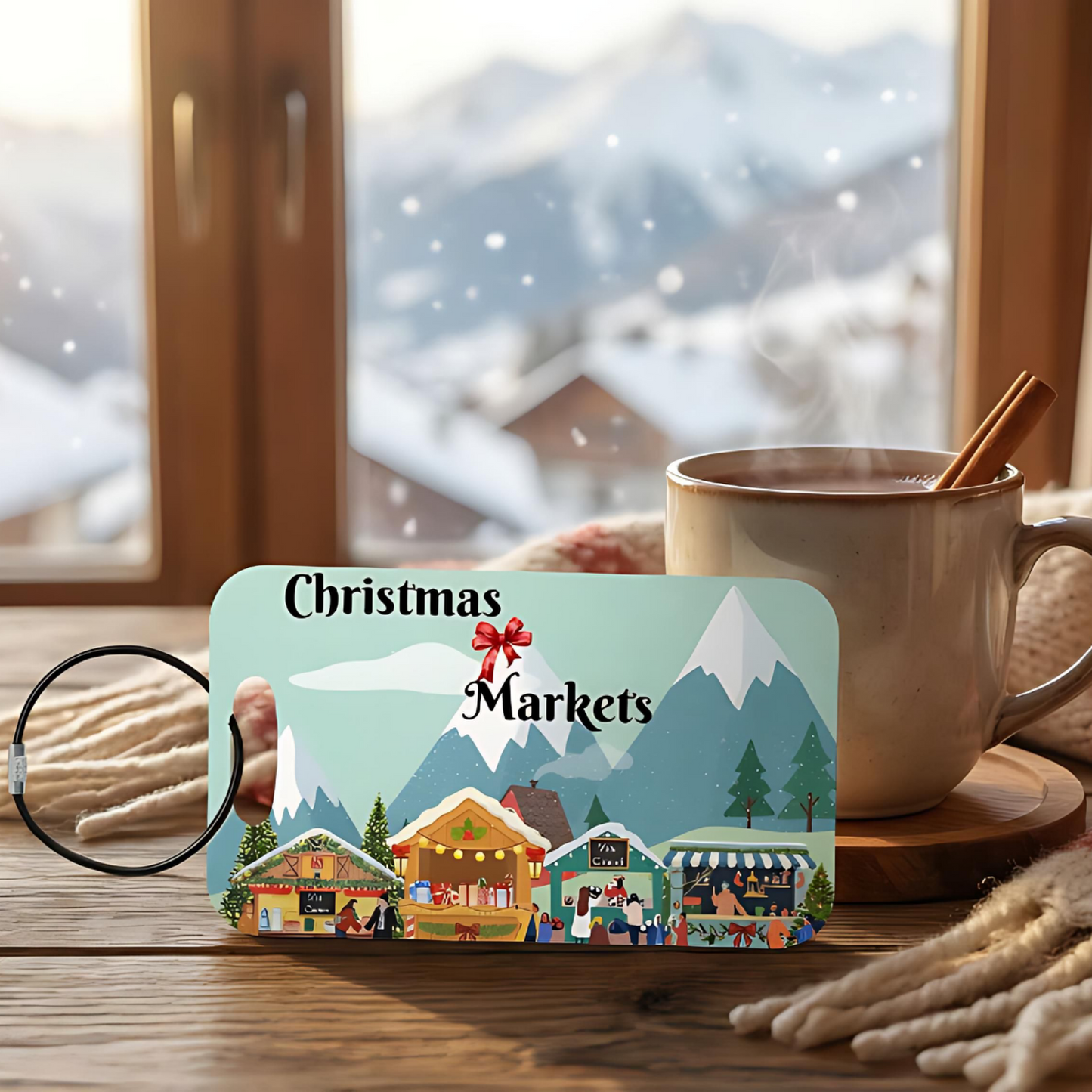 Christmas Markets Travel Luggage Tag