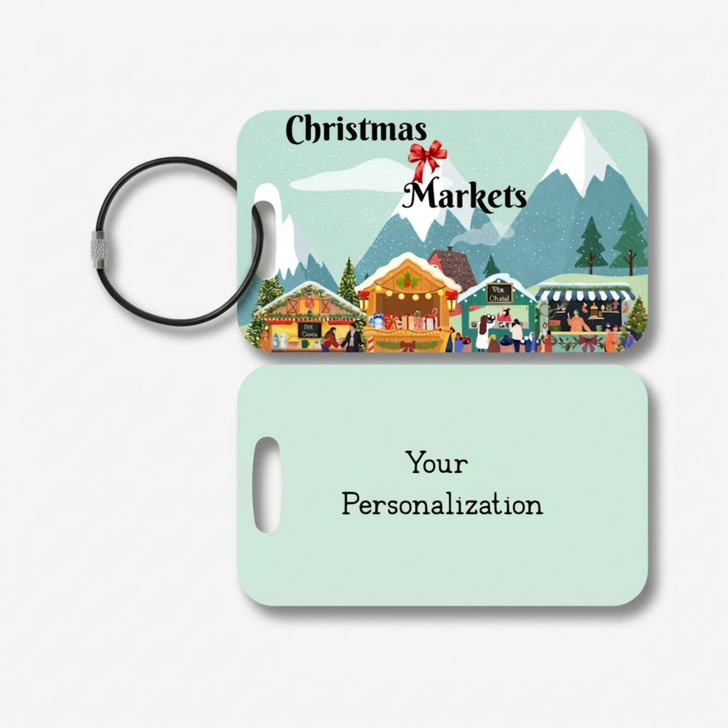 Christmas Markets Travel Luggage Tag
