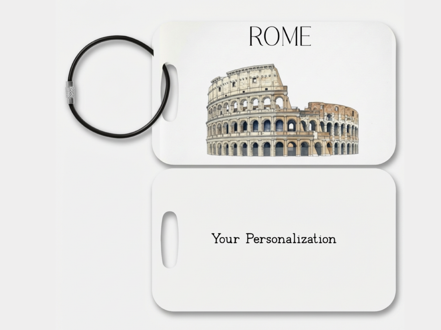 Rome Italy Luggage Tag