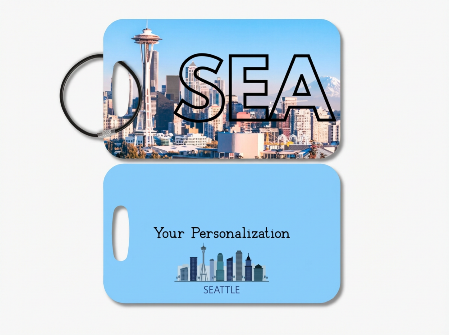 Seattle Airport Code Luggage Tag