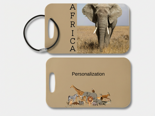 Africa Luggage Tag - Elephant