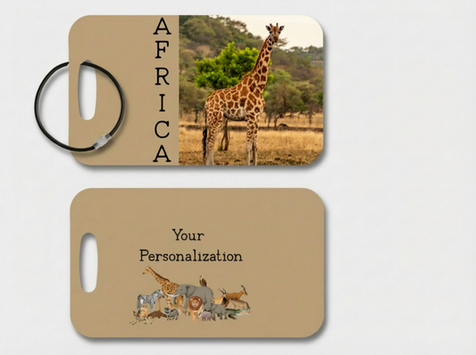 Africa Luggage Tag Giraffe