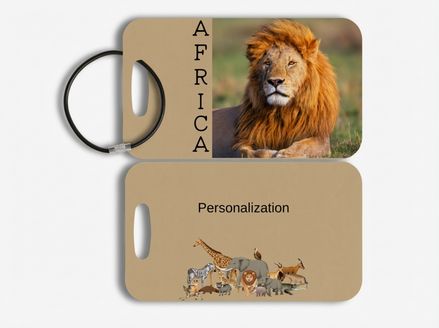 Africa Luggage Tag - Lion
