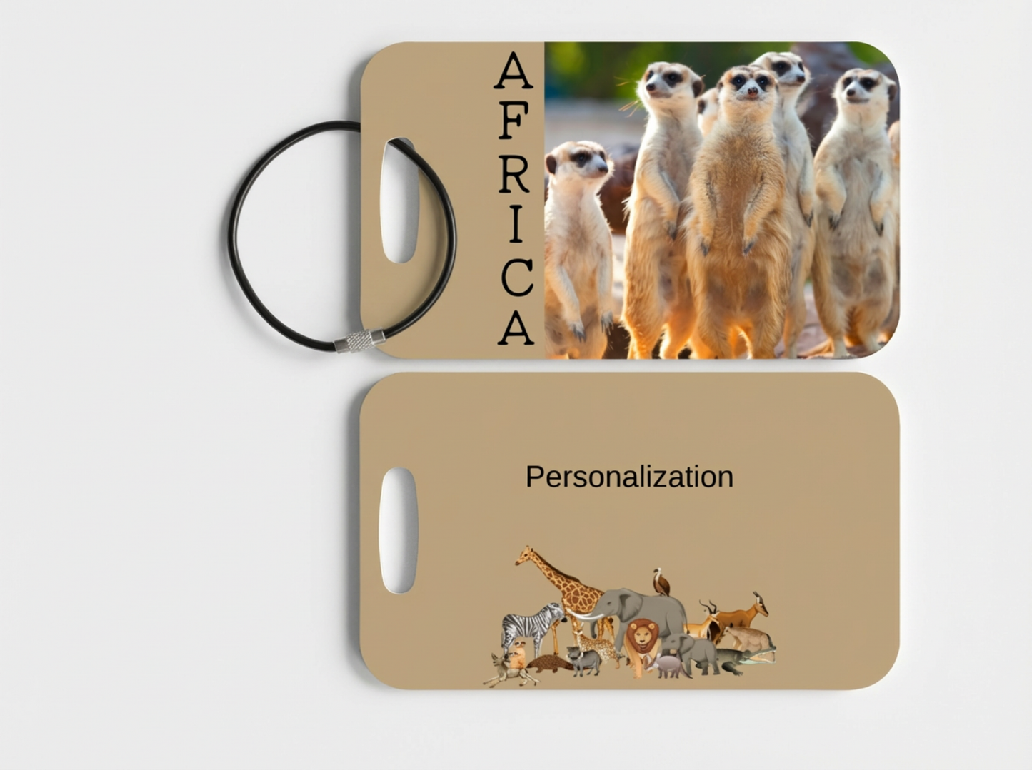 Africa Luggage Tag - Meerkat