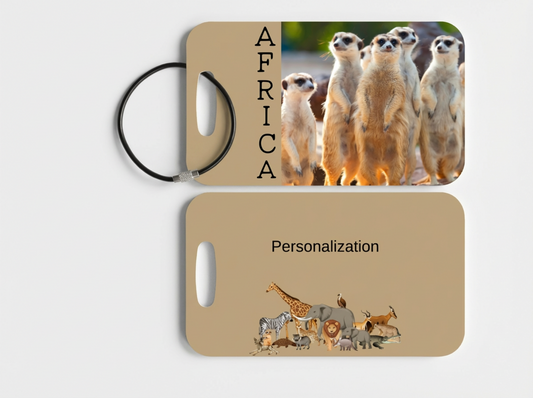 Africa Luggage Tag - Meerkat