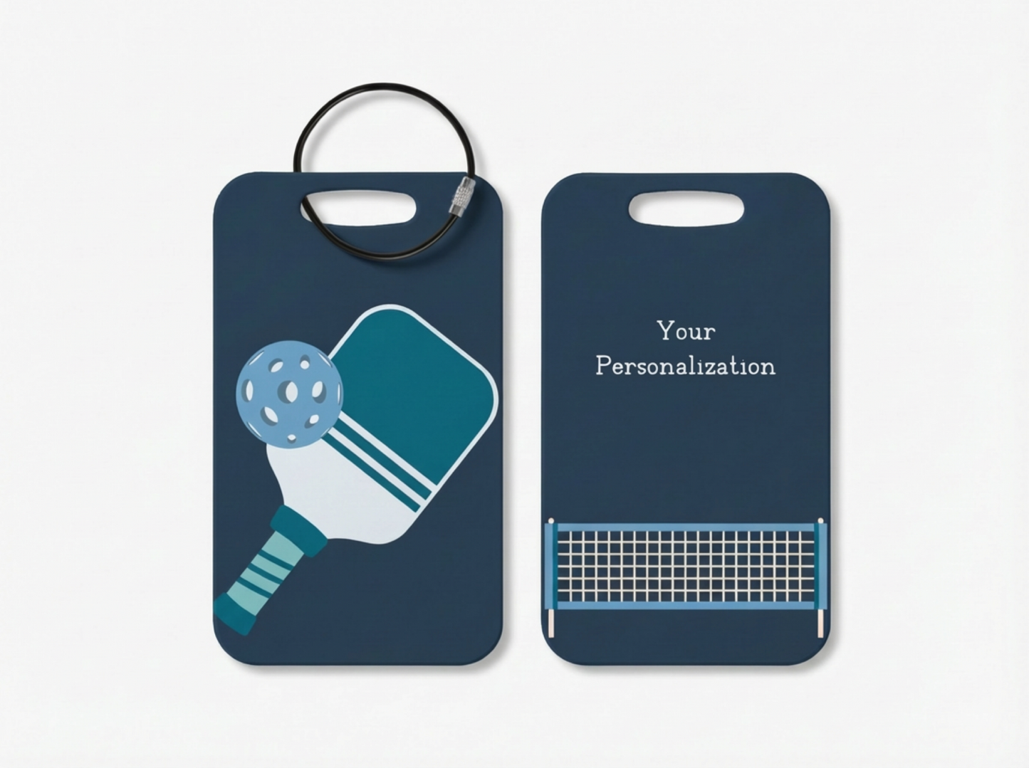 Pickleball Luggage Tag