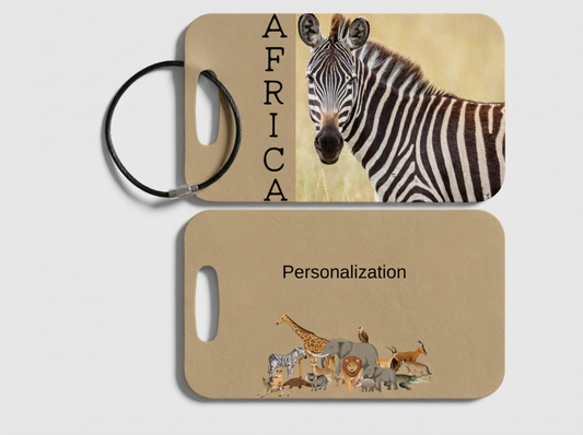 Africa Luggage Tag - Zebra
